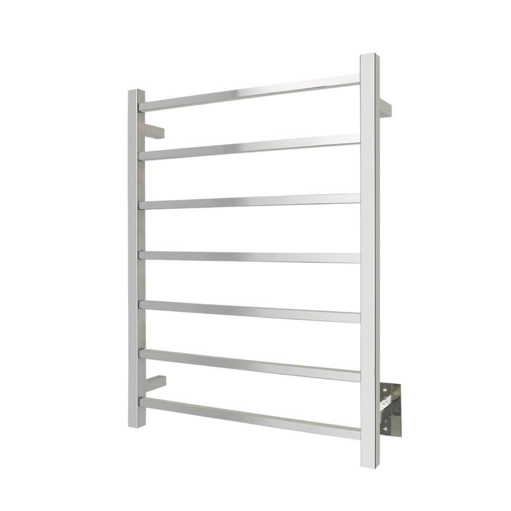 Warmly yours silver heated towel rack