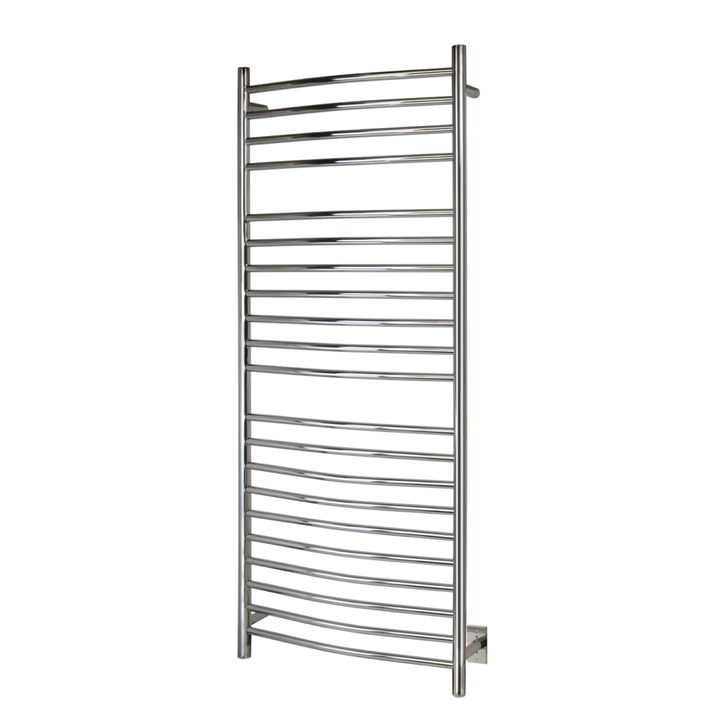 Warmly Yours tall silver heated towel rack