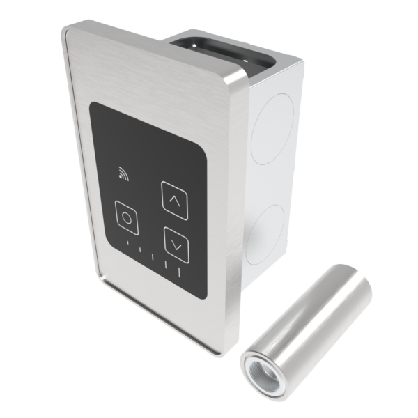 Remotely Wired Touch Digital Heat Controller (TDHCR) in Brushed Stainless