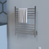Radiant Square Plug-in & Hardwired Combo 10 Bar Towel Warmer in Brushed - Image 3