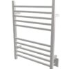 Radiant Square Plug-in & Hardwired Combo 10 Bar Towel Warmer in Brushed - Image 2