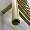 Radiant Large Plug-in & Hardwired Combo Straight 12 Bar Towel Warmer in Satin Brass - Image 4