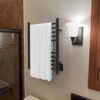 Radiant Square Plug-in & Hardwired Combo 10 Bar Towel Warmer in Matte Black - Image 2