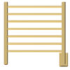 Radiant Small 7 Bar Plug-in & Hardwired Combo Towel Warmer in Polished Gold