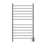Radiant Large Plug-in & Hardwired Combo Straight 12 Bar Towel Warmer in Brushed