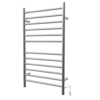 Radiant Large Plug-in & Hardwired Combo Straight 12 Bar Towel Warmer in Brushed - Image 2
