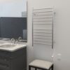 Radiant Large Plug-in & Hardwired Combo Straight 12 Bar Towel Warmer in Brushed - Image 4