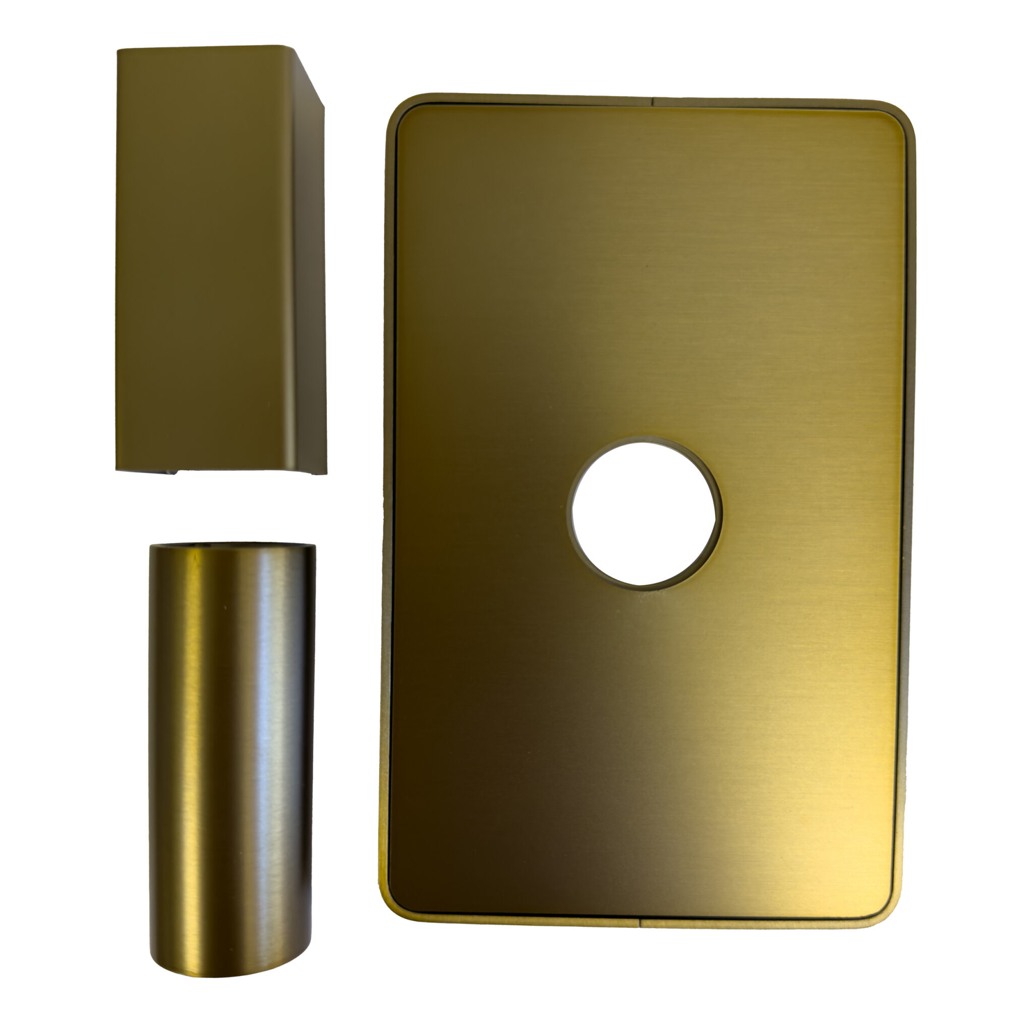 Small Cover Plate (Antus, Quadro, Sirio, Vega & Modello i) in Brushed Bronze - Image 2