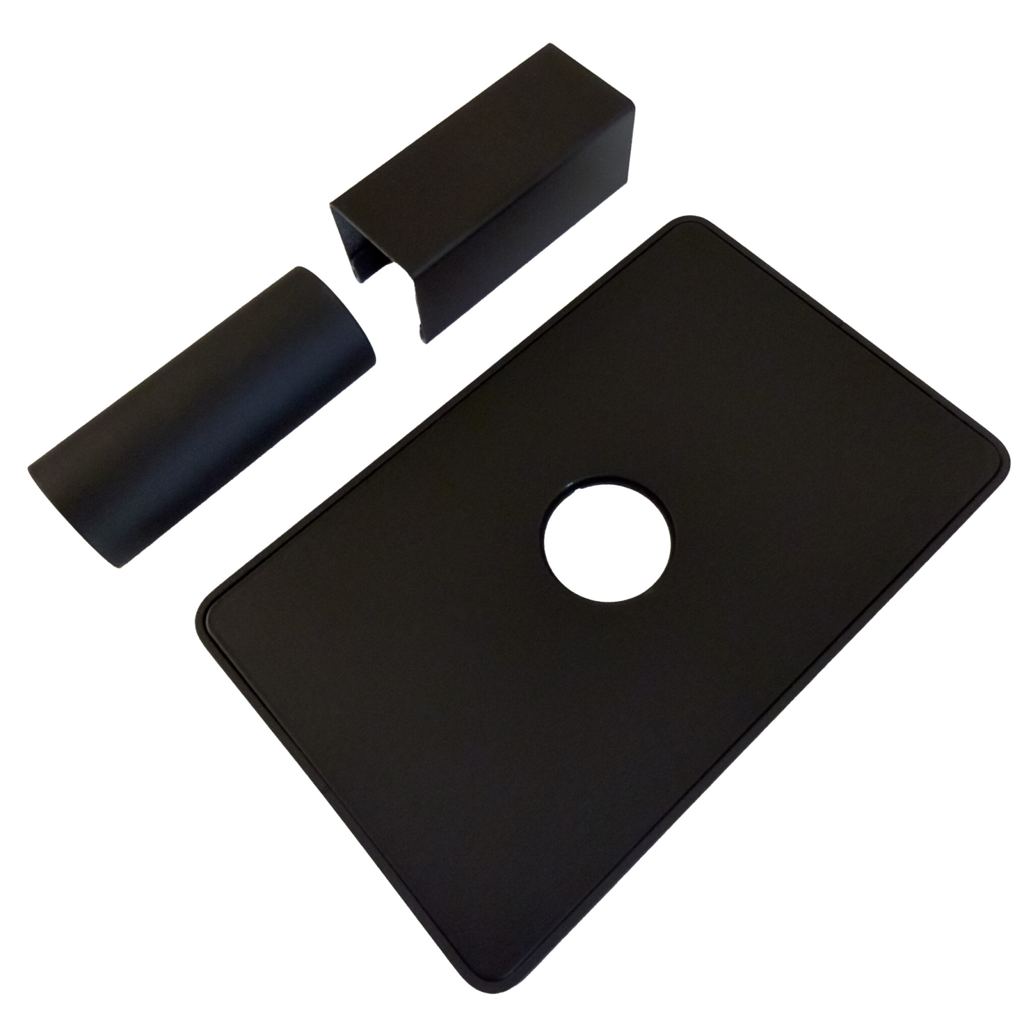 Small Cover Plate (Antus, Quadro, Sirio, Vega & Modello i) in Matte Black - Image 2