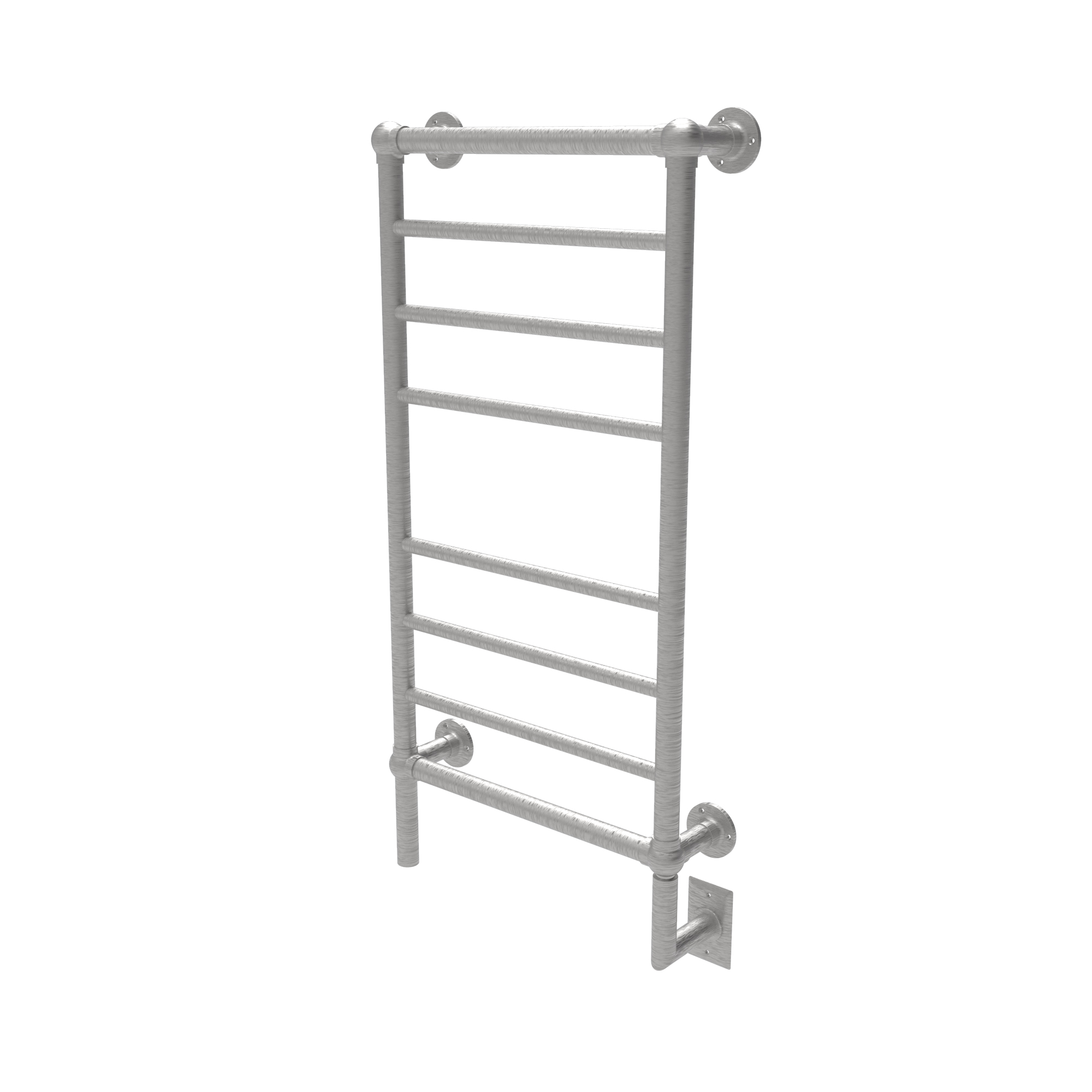 Traditional Model T-2040 8 Bar Hardwired Heated Towel Rack in Brushed Nickel