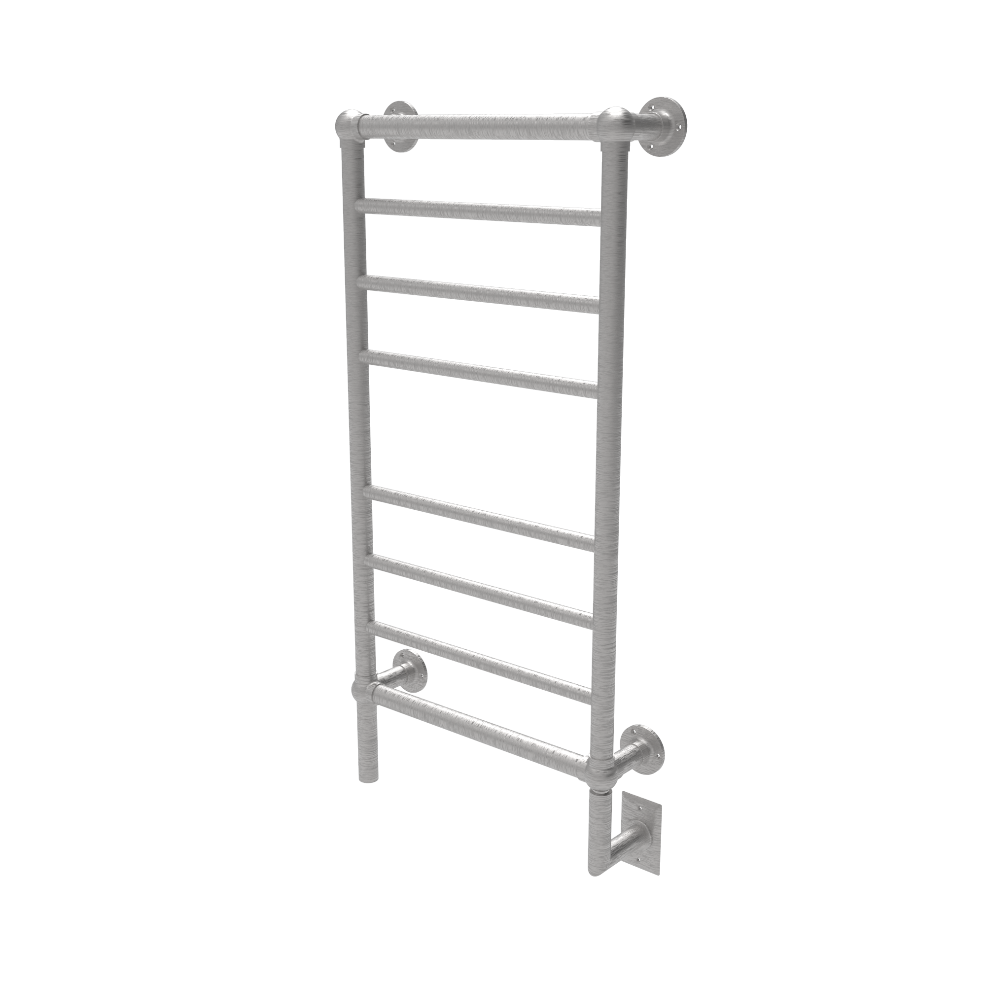 Traditional Model T-2040 8 Bar Hardwired Heated Towel Rack in Brushed Nickel - Image 2