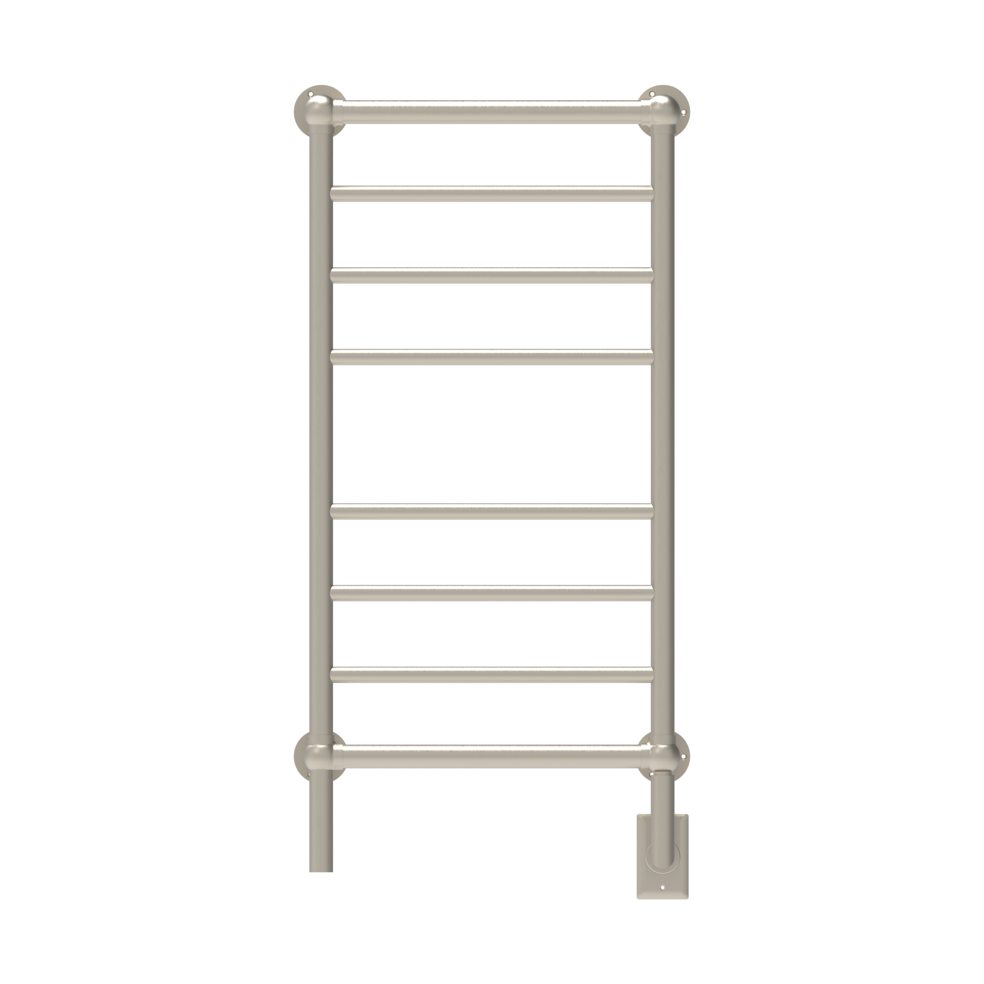 Traditional Model T-2040 8 Bar Hardwired Heated Towel Rack in Brushed Nickel - Image 3