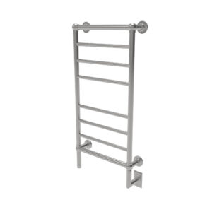 Traditional Model T-2040 8 Bar Hardwired Heated Towel Rack in Polished Nickel