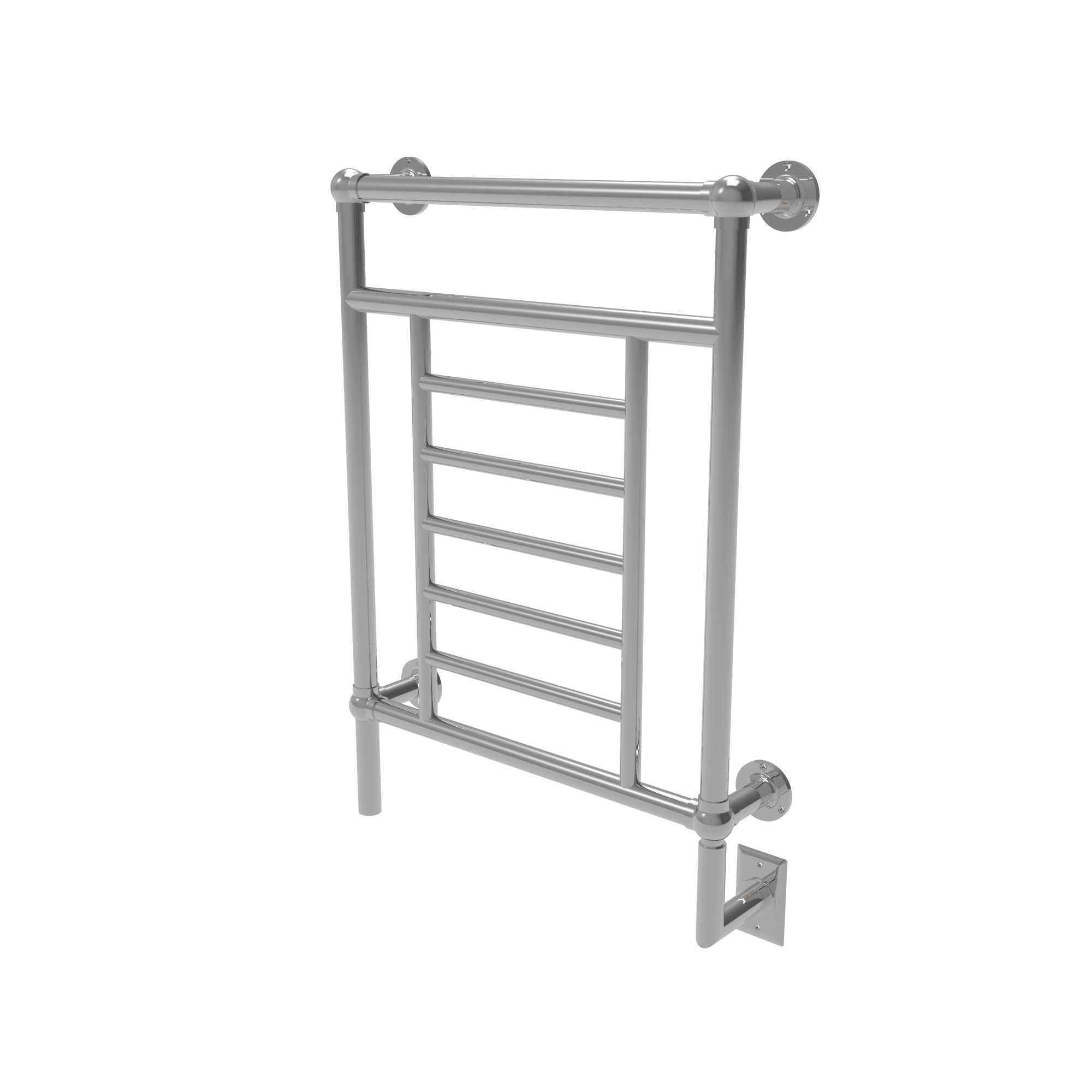 Traditional Model T-2536 8 Bar Hardwired Heated Towel Rack in Polished Nickel - Image 2