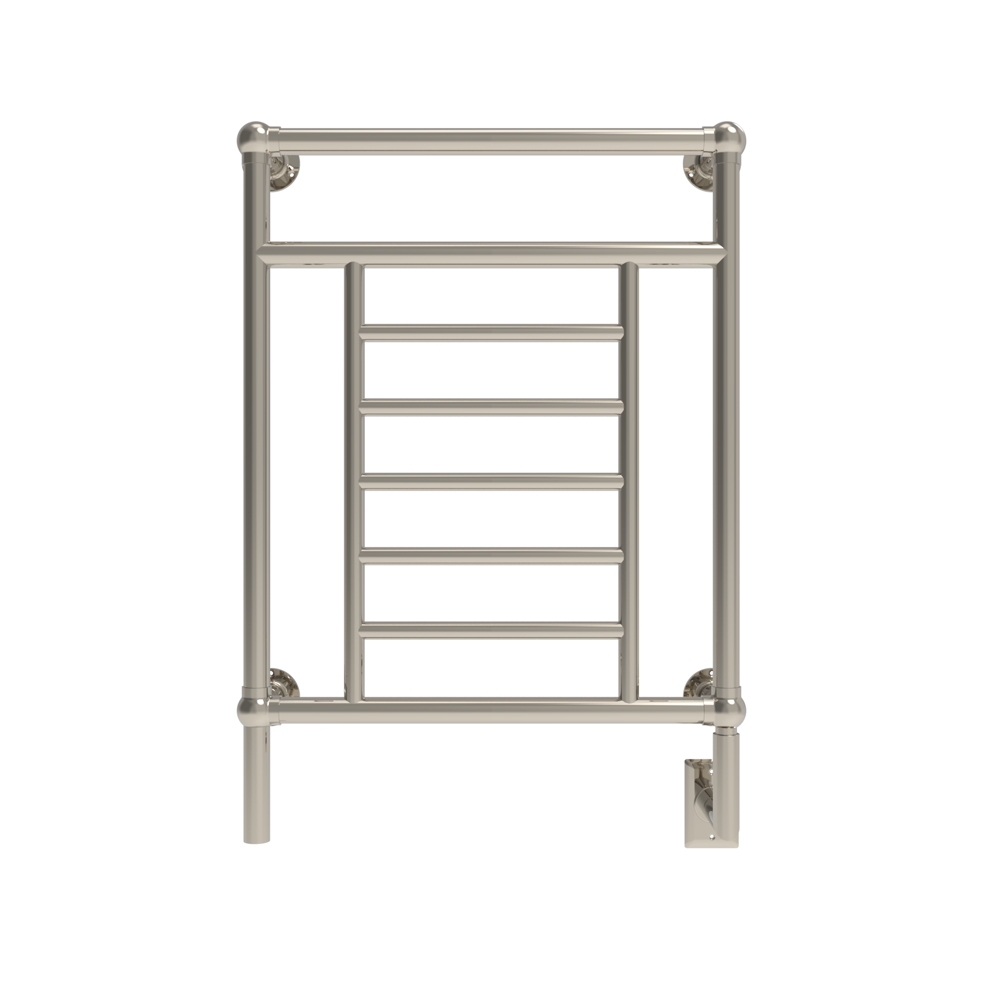 Traditional Model T-2536 8 Bar Hardwired Heated Towel Rack in Polished Nickel - Image 3